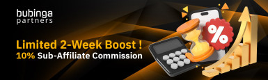 Limited 2-Week Boost ! 10% Sub-Affiliate Commission