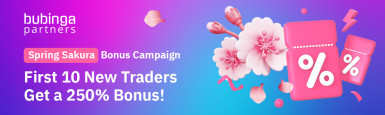First 10 New Traders Get a 250% Bonus! Spring Sakura Bonus Campaign